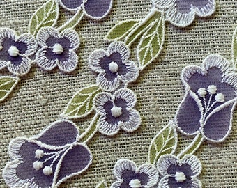 Vintage Swiss Organdy Embroidered Tulips - Etsy