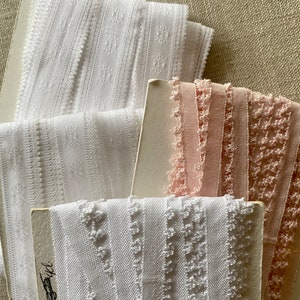 Vintage Franse Geweven Trim Drie Verschillende Keuzes