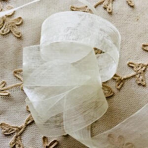 Vintage Silk Organdy Ribbon 10 Yards - Etsy