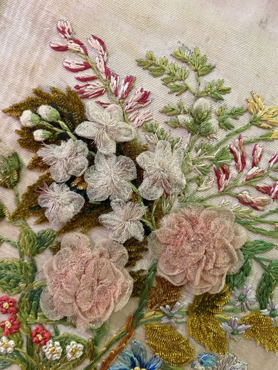 18th Century Embroidered Panel - image 2