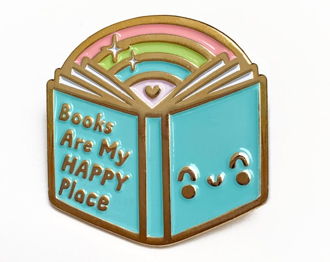 Book Pin, Book Lover Pin, Book Lovers Gift, Book Lovers, Book Lover, Book Pins, Reader Gift, Teacher Gift, Kawaii Pins, Kawaii Clothing