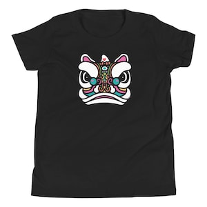Danse du lion pour enfants, nouvel an chinois, nouvel an lunaire, année du dragon, nouvel an chinois pour enfants, fête du nouvel an lunaire, t-shirt dragon