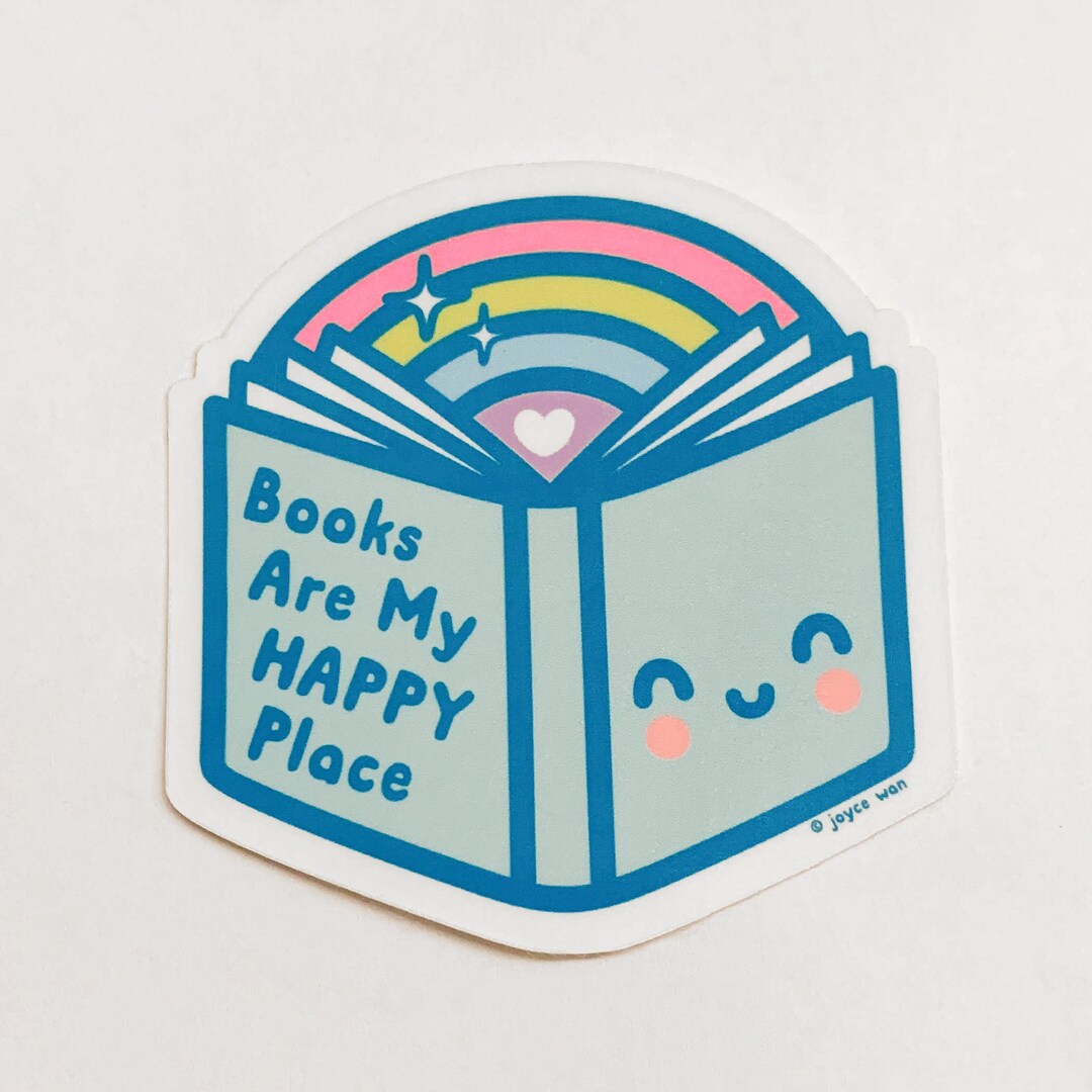 Book Sticker, Book Lover Sticker, Water Bottle Sticker, Laptop Sticker