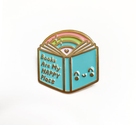 Book Pin, Book Lover Pin, Book Lovers Gift, Book Lovers, Book Lover, Book Pins, Reader Gift, Teacher Gift, Kawaii Pins, Kawaii Clothing