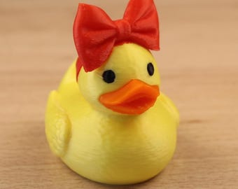 Bowtie Duck | 3D Printed | Ducking Bowtie lady Collectible Desk Decor