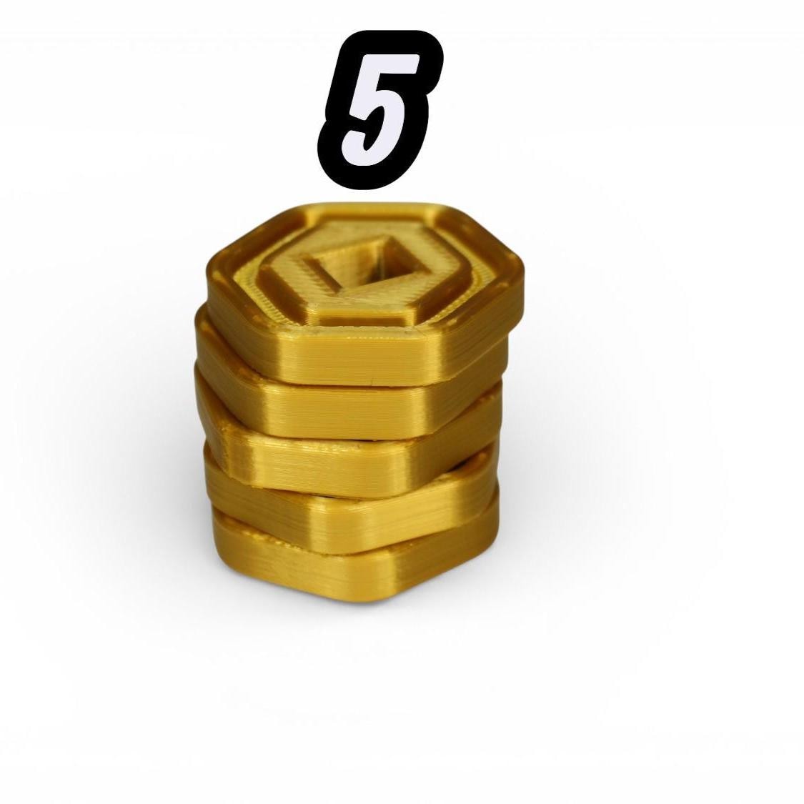 50 Robux Coin Robux Coin Party Decor – Gamer Birthday - Play Coins for Roblox Game ...