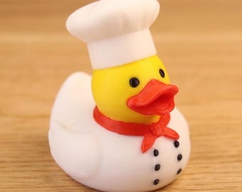 Chef Duck | 3D Printed | Ducking Culinary Cook Collectible Desk Decor
