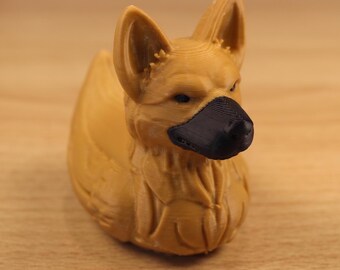 German Shepherd Dog Duck - Desk Decor Can & Truck Accessory
