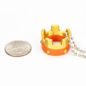 Clash Royale Crown Keychain | Gamer Backpack Charm afbeelding 2