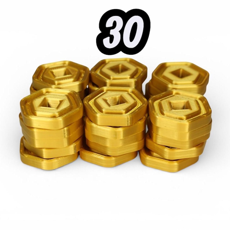 50 Robux Coin Robux Coin Party Decor – Gamer Birthday - Play Coins for Roblox Game ...