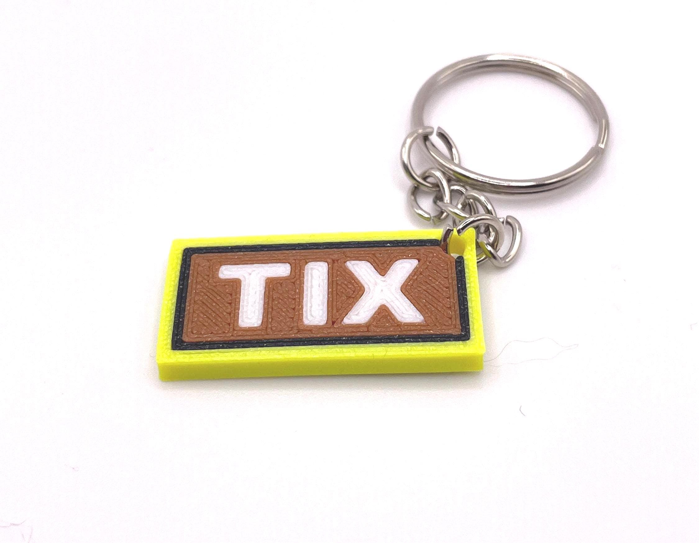 Roblox Tix Keychain | Colorful 3D Printed Gamer Gift - Etsy