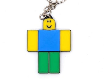 Roblox Noob Keychain: Backpack, Purse, Lanyard Accessory