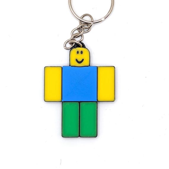 Roblox Noob Keychain: Backpack, Purse, Lanyard Accessory - Etsy