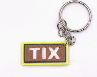 Roblox Tix Keychain | Colorful 3D Printed Gamer Gift