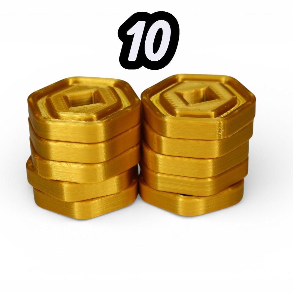50 Robux Coin Robux Coin Party Decor – Gamer Birthday - Play Coins for Roblox Game ...