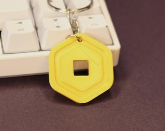 Roblox Robux Keychain | Gamer Backpack Charm