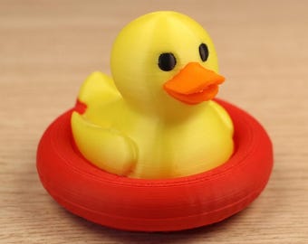 Inflatable Tube Duck - 3D Printed Car & Truck Decor and Desk Gift