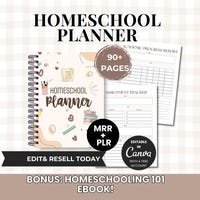 Editable Homeschool Planner & Tracker | Google Sheets Digital Download ...