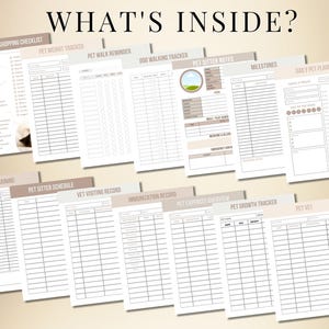 Pet Care Planner Printable, Pet Checklist Template Canva, Digital Pet Planner with Master Resell Rights, Canva Template Plr Mrr image 2