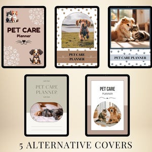 Pet Care Planner Printable, Pet Checklist Template Canva, Digital Pet Planner with Master Resell Rights, Canva Template Plr Mrr image 4