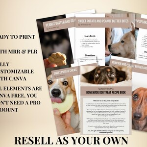 Homemade Dog Treats Recipe Ebook, Canva Template (PLR & MRR) image 3