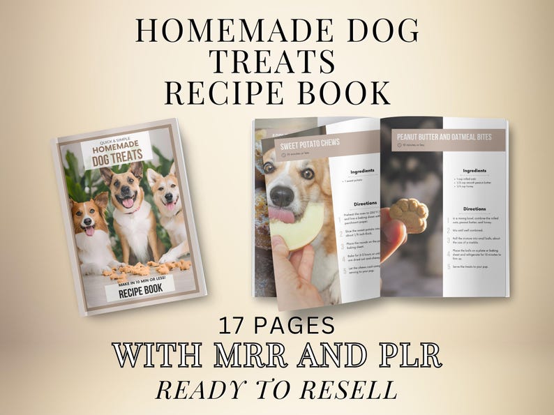 Homemade Dog Treats Recipe Ebook, Canva Template (PLR & MRR) image 2