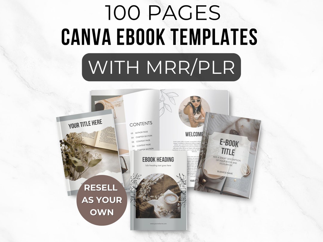 Plr Mrr Editable Ebook Template Canva Coaching Guide Book Canva ...