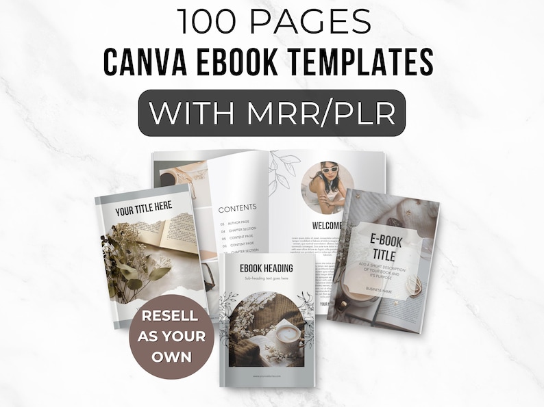 Plr Mrr Editable Ebook Template Canva Coaching Guide Book Canva ...