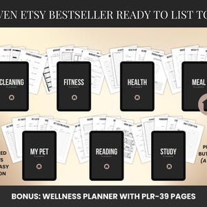 ADHD Life Planner & Calendar Bundle PLR Adhd Digital Planner with Resell Rights Canva Templates Editable Adhd Planner Printable Plr, plr digital products,  digital planner, printable planner, productivity planner