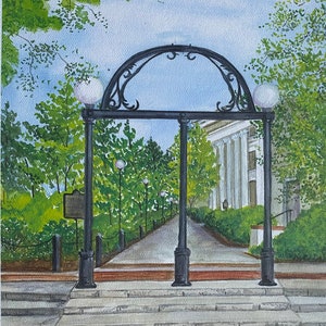 The Arch 2023 / Athens, GA / Drucke von Original Aquarell