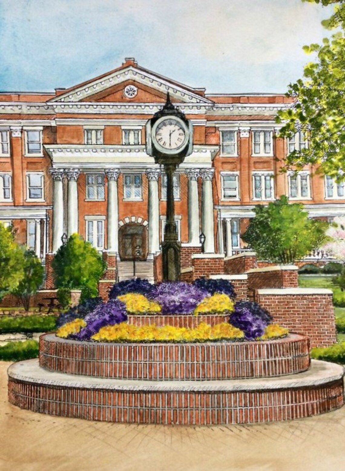 Georgia College And State University Milledgeville Georgia Etsy Georgia College And State University Milledgeville Georgia Etsy