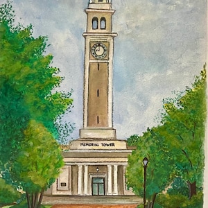 Louisiana State University / Memorial Tower / Baton Rouge, Louisiana /Print