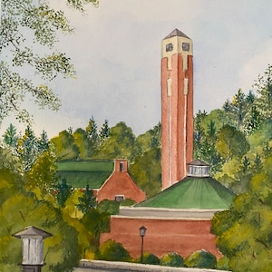 Appalachian State Universität / Universitäts-Glockenturm / Boone, N C / Print