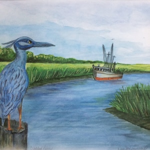 Crooked River/ St Mary&#39;s, Georgia/ Print