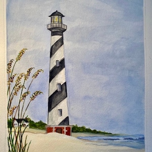 Faro di Cape Hatteras / Cape Hatteras, Buxton, Carolina del Nord / Outer Banks / Stampa