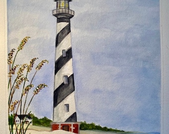 Cape Hatteras Lighthouse Print: North Carolina Outer Banks Art