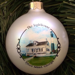 Tybee Island Lighthouse/ Savannah, Georgia / Ornament