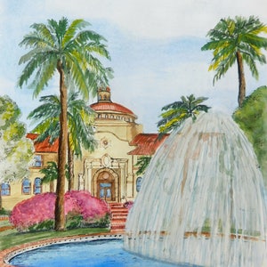 Valdosta State University / The Fountain / Valdosta, Georgia / Print