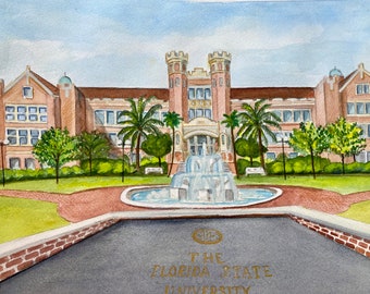 Florida State University / Westcott Fountain / Tallahassee, FL  / Print
