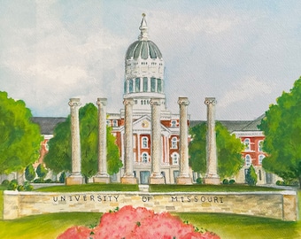 University of Missouri / Jesse Hall / Columbia, MO / Print