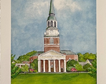 Wake Forest University / Wait  Chapel / Raleigh, North Carolina / Print