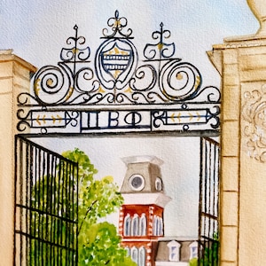 Universidade do Arkansas / The Gates / Phi Beta Phi / Fayetteville, Arkansas / Imprimir