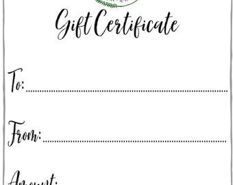 100 Gift Certificate