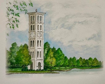 Furman University / The Bell Tower / Greenville, South Carolina / Print