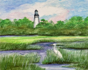 The Lighthouse at Fernandina Beach / Amelia Island, Florida / Print