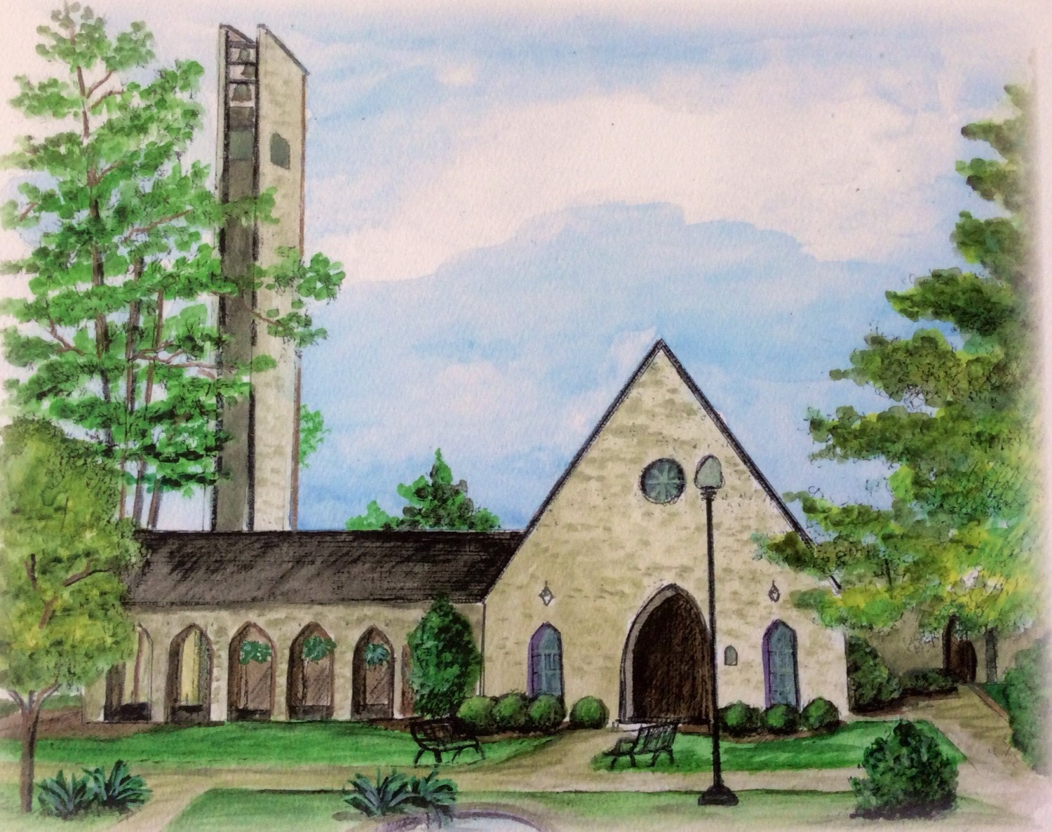The Chapel at ABAC / Tifton / Print Etsy
