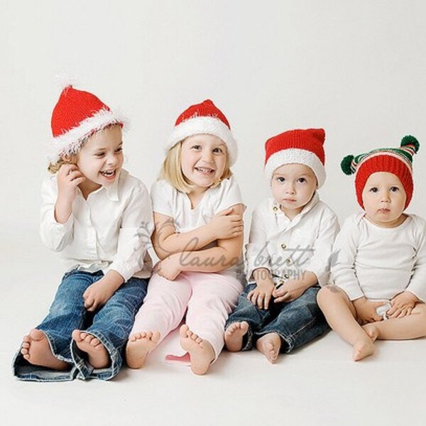 Basic Christmas Toddler Infant and Newborn Hat - photo prop - FREE ONESIE INCLUDED