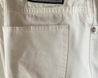 Jean blanc vintage Escada