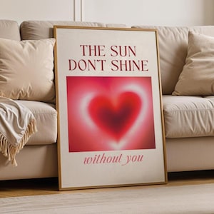 Il sole non splende senza di te I Sonnetanz / Poster musicale / Arte murale / Poster di musica house / Audace / DJ / Trance / Techno / Musica elettronica