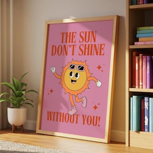 Il sole non splende senza di te I Sonnetanz / Poster musicale / Arte murale / Poster di musica house / Audace / DJ / Trance / Techno / Musica elettronica